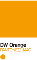DW Orange pantone 114C
