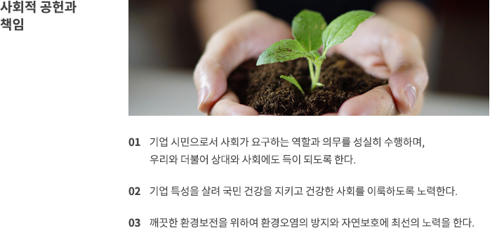 사회적 공헌과 책임